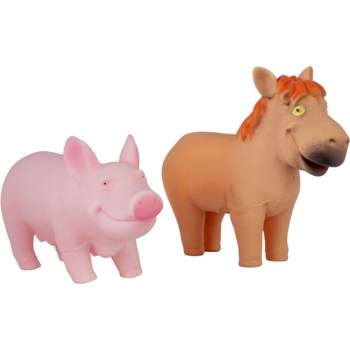 Набір іграшок Baby Team Тварини ферми 2 шт. (8756_набір зі свинею) - Pampik