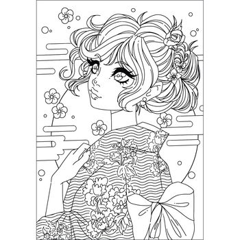 Раскраска антистресс Santi Аниме 12 страниц (743048) - Pampik - 2