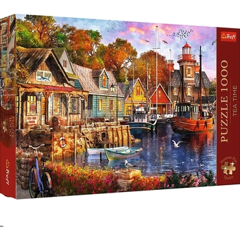 Пазли Trefl Час чаювання Куточок на березі моря 1000 елементів - Pampik