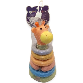 Пирамидка Bibi Toys Жираф тактильная 10 элементов (760837BT) - Pampik - 6