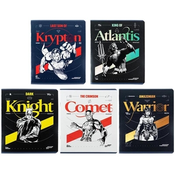Набір зошитів Kite DC Comics А5, в клітинку, 48 аркушів, 10 шт. (DC24-259) - Pampik