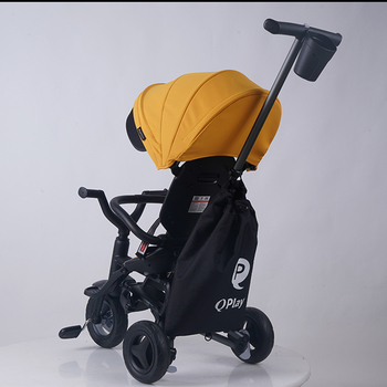 Велосипед складаний триколісний дитячий Qplay Nova+ Rubber Desert Yellow (S700-13Nova+DesertYellow) - Pampik - 12