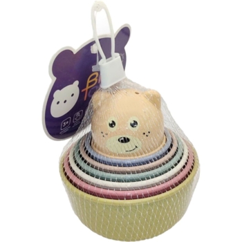 Набор игрушек для купания Bibi Toys Пирамидка 7 элементов (760813BT) - Pampik - 4