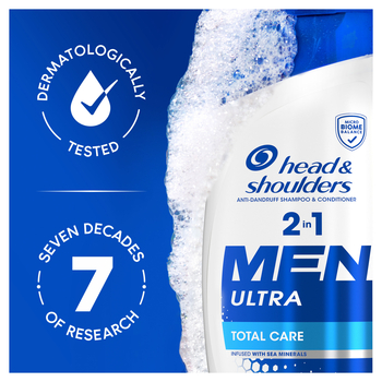 Шампунь та бальзам-ополіскувач проти лупи Head & Shoulders 2 в 1 Комплексний догляд, 330 мл - Pampik - 5