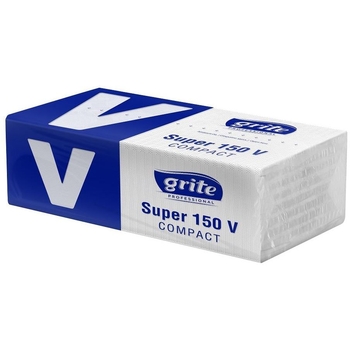 Рушники листові Grite Super 150 V Compact 150 двошарові, 1 шт. - Pampik
