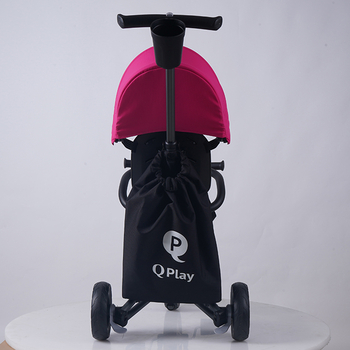 Велосипед складаний триколісний дитячий Qplay Nova+ Rubber Floral Pink (S700-13Nova+FloralPink) - Pampik - 11