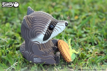 Сборная 3Д модель Eugy Зоопарк Енот (XEG-103) - Pampik - 8