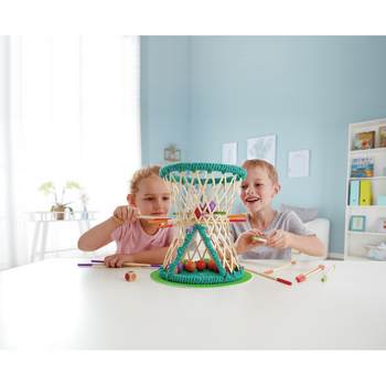 Головоломка из бамбука Hape Pallina с шариками (E5522) - Pampik - 5