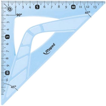 Угольник Maped Unbreakable 45° 21 см в ассортименте (MP.244421) - Pampik