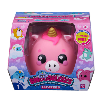 Игрушка-антистресс Smooshzees Luvzees Единорог Цаппи коллекционная розовая (8225) - Pampik - 4