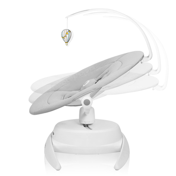 Крісло-гойдалка Lionelo Iris Grey Concrete, сірий - Pampik - 4