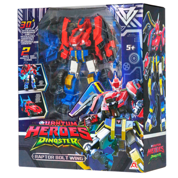Робот-трансформер Alpha Group Dinoster Раптор Болт Вінг з аксесуаром (EU580815) - Pampik - 5