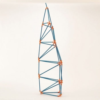 Конструктор Hape Flexistix Башни бамбуковые 132 детали (E5566) - Pampik - 5