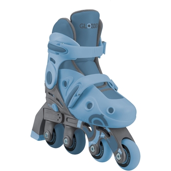 Роликові ковзани Globber Learning Skates 2 в 1, р.30-33, сіро-синій (783-200) - Pampik - 6