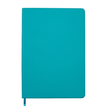 Блокнот деловой Buromax Logo2U Touch Me А5 96 л. в клеточку обложка из искусственной кожи темно-бирюзовый (BM.295102-35) - Pampik