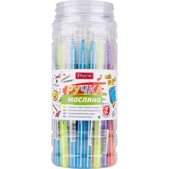 Ручка кулькова 1 Вересня Smartline сині чорнила упаковка 30 шт. (411034) - Pampik - 3