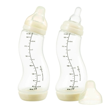 Набір для годування новонароджених Difrax S-bottle Natural 4 антиколікові пляшечки та 2 пустушки - Pampik - 2