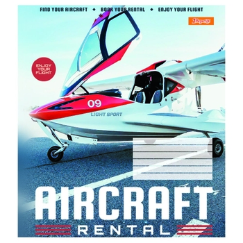 Набір зошитів 1 Вересня Авіа А5, в лінію, 48 аркушів, 10 шт. (766730) - Pampik