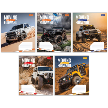 Набір зошитів 1 Вересня Moving forward А5 в клітинку 48 аркушів 10 шт. (767363) - Pampik