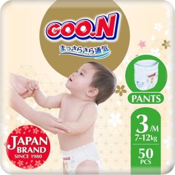 Подгузники-трусики Goo.N Premium Soft 3/М (7-12 кг), 50 шт. - Pampik