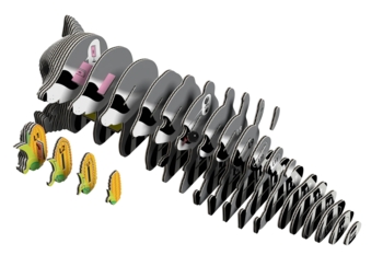 Сборная 3Д модель Eugy Зоопарк Енот (XEG-103) - Pampik - 2