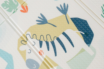 Дитячий двосторонній складний килимок Poppet Велике сафарі та Маленькі кити, 200х150x1 см (PP027-150H) - Pampik - 6