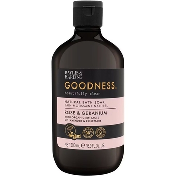 Пена для ванной Baylis & Harding Goodness Rose & Geranium 500 мл - Pampik