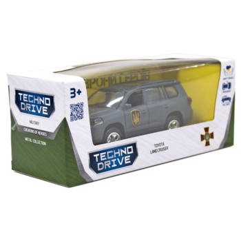 Автомодель TechnoDrive Шевроны Героев Toyota Land Cruiser Рубеж (KM6010) - Pampik - 15