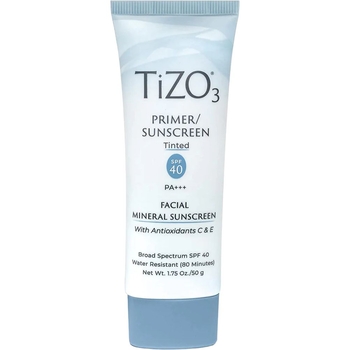 Крем-праймер солнцезащитный с оттенком TiZO 3 Facial Primer/Sunscreen Tinted SPF 40, 50 г - Pampik