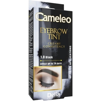 Крем-фарба для брів Delia Cosmetics Cameleo відтінок 1.0 Чорна 15 мл - Pampik - 2