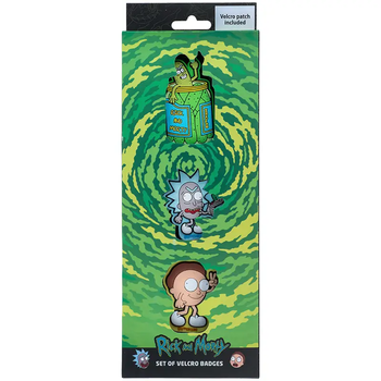 Набор бейджей на липучке Kite Rick and Morty RM24-3012 3 шт. - Pampik