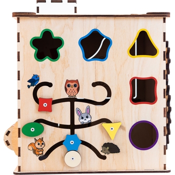 Бізікубик GoodPlay Інтелект з LED підсвічуванням 25х25х25 см (K105E) - Pampik - 9