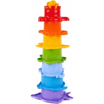 Набір для ванної ТехноК Пірамідка з синьою лійкою (7396) - Pampik - 2