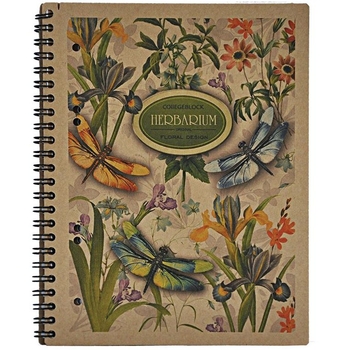 Тетрадь Buromax Kraft на пружине А5, 80 листов в ассортименте (BM.2418) - Pampik