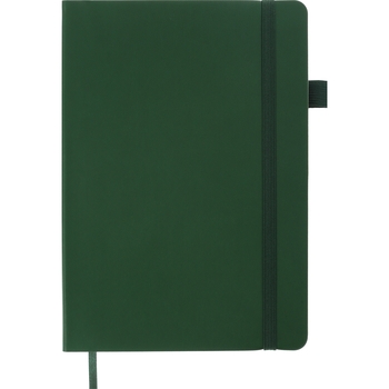 Блокнот деловой Buromax Logo2U Brief А5 96 л. в клеточку обложка искусственная кожа зеленый (BM.295104-04) - Pampik