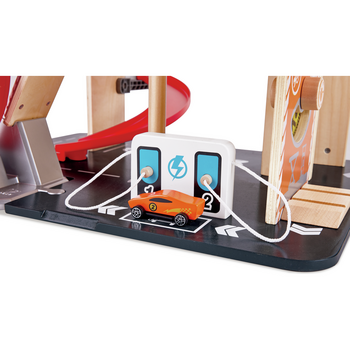 Автотрек Hape з гаражем і машинками (E3019) - Pampik - 4