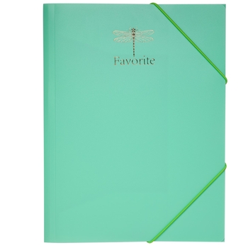 Папка на резинках Buromax Favourite Pastel А4, мятный (BM.3954-38) - Pampik