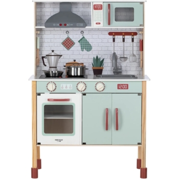 Детская кухня деревянная FreeON со звуковыми и световыми эффектами (80579) - Pampik