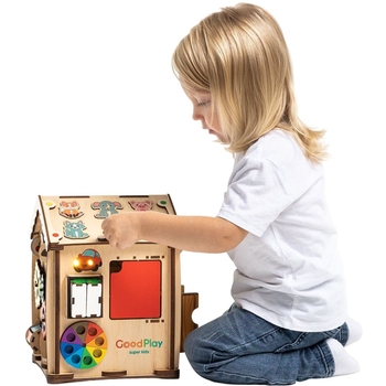 Бізібудинок GoodPlay Всезнайка з LED підсвічуванням 24х24х30 см (691407) - Pampik - 12