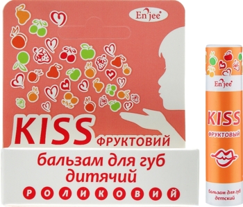 Бальзам для губ детский Enjee KISS Фруктовый, роликовый, 6 мл - Pampik - 2