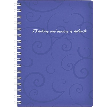 Книга записная Buromax Barocco в клеточку А6 спираль фиолетовая 80 листов (BM.2589-607) - Pampik