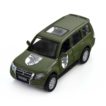 Автомодель TechnoDrive Шевроны Героев Mitsubishi Pajero 4WD Turbo 93 ОМБр (250283M) - Pampik - 3