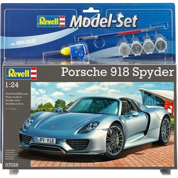 Збірна модель Revell Автомобіль Porsche 918 Spyder, рівень 4, масштаб 1:24, 129 деталей (RVL-67026) - Pampik - 3