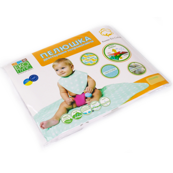 Пеленка непромокаемая Эко Пупс Eco Cotton Детские супергерои, 65х90 см, белый (EPG10N-6590bs) - Pampik - 5