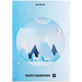 Картон білий Kite А4, 10 аркушів (K24-1254) - Pampik - 2