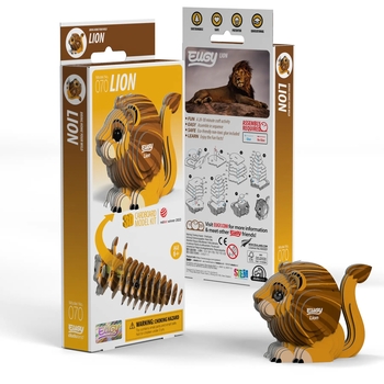 Збірна 3Д модель Eugy Зоопарк Лев (XEG-070) - Pampik - 5