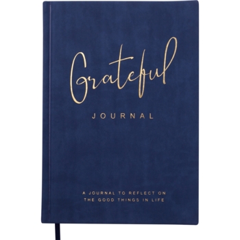 Блокнот деловой Buromax Grateful А5 96 л. в клеточку обложка искусственная кожа синий (BM.295119-02) - Pampik