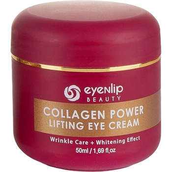 Крем для повік Eyenlip Collagen Power Lifting Eye Cream омолоджуючий з колагеном 50 мл - Pampik