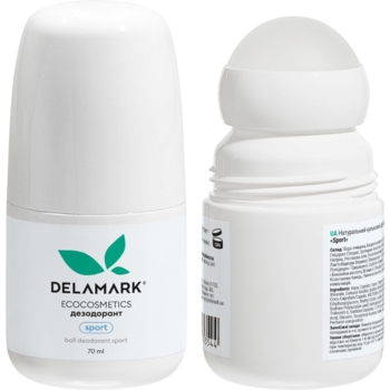 Натуральний кульковий дезодорант DeLaMark Sport, 70 мл - Pampik