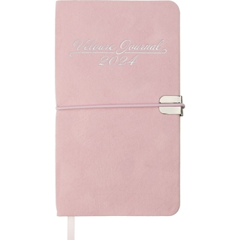 Еженедельник датирован Buromax Velour 2024 153х85 мм розовый (BM.2891-10) - Pampik